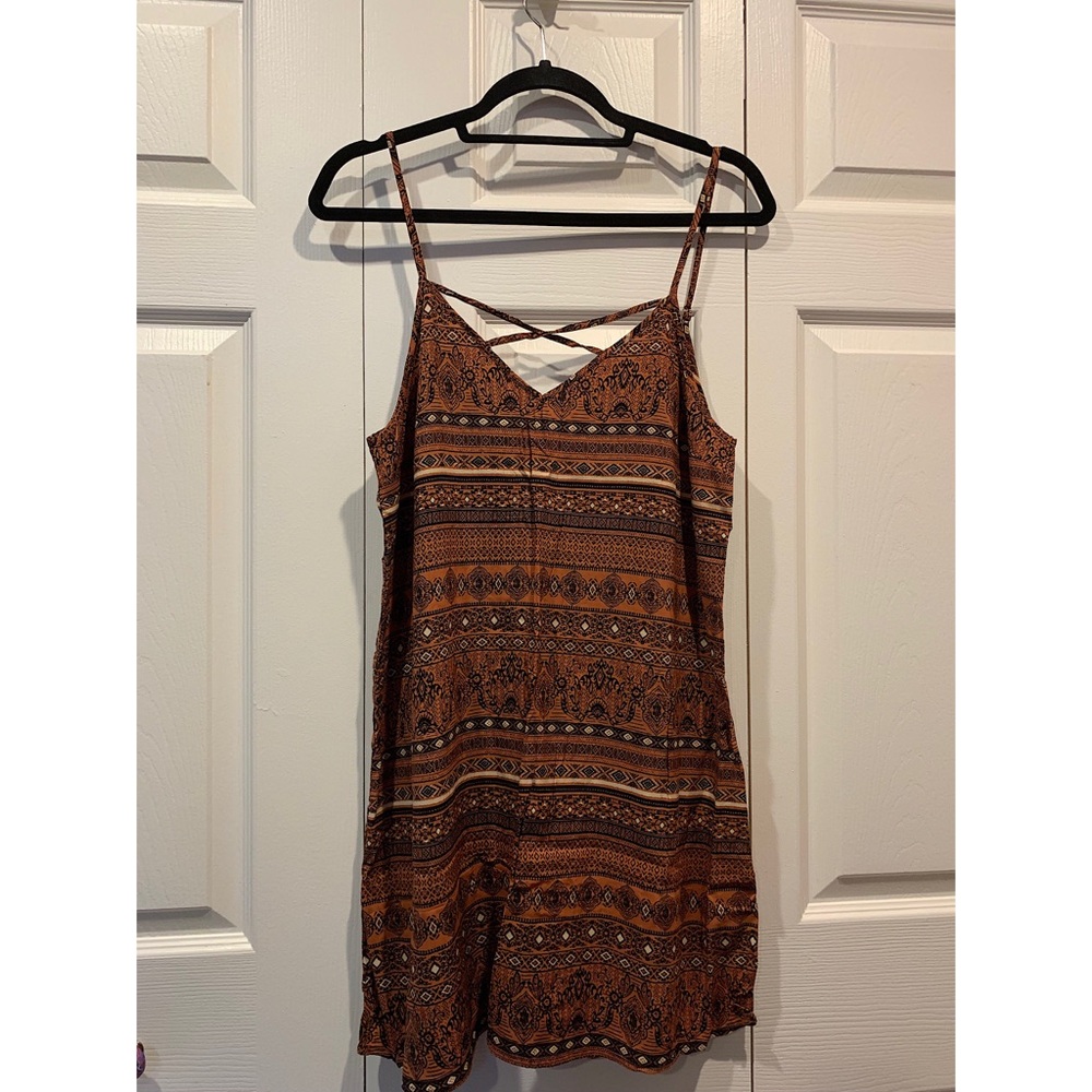 Forever 21 Criss Cross Tribal Dress